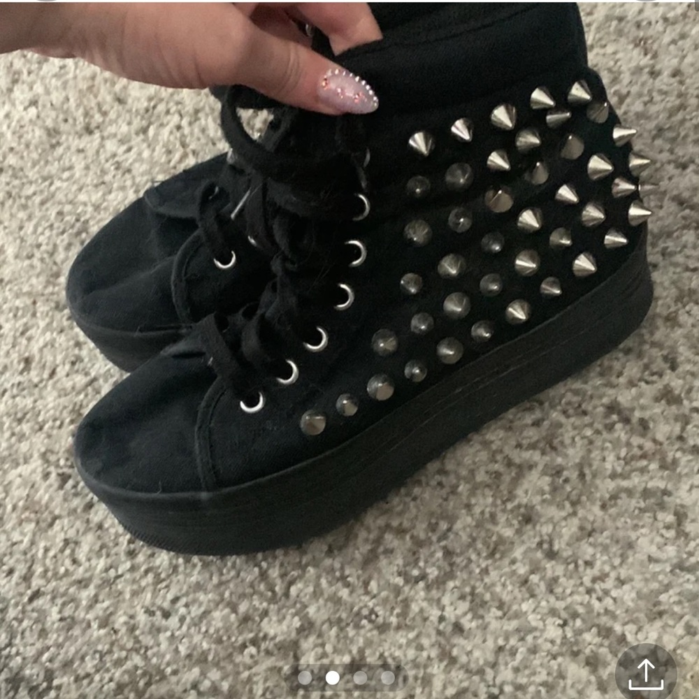 Jeffrey Campbell spike platform sneakers